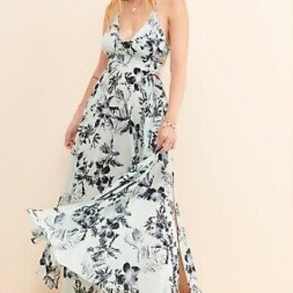 lille printed maxi dress